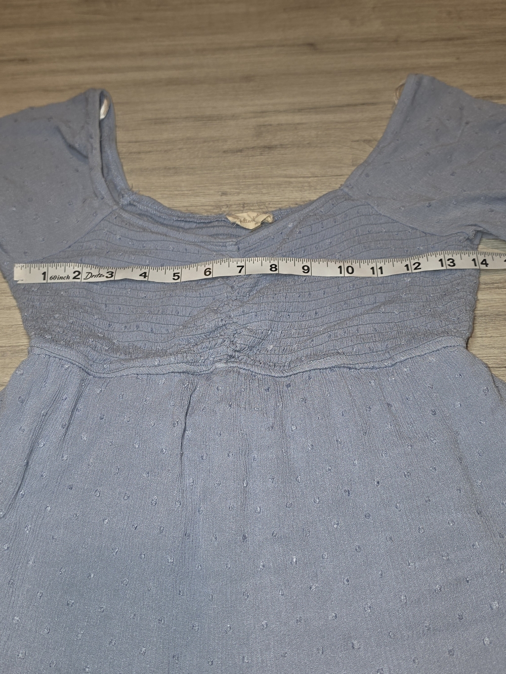 Altar'd State Mini Short Sleeve Dress Women's Blue Size Medium L5 - Picture 3 of 6